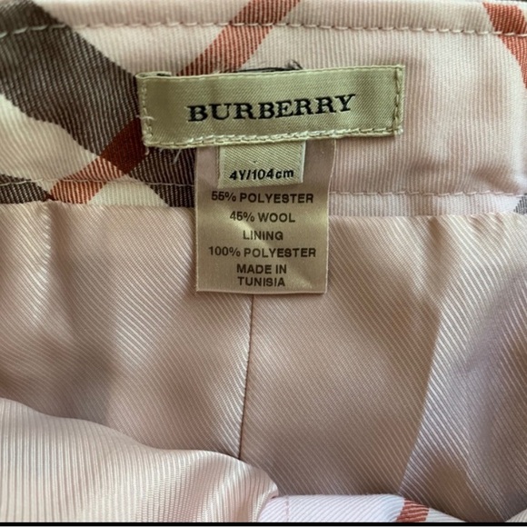Re-Posh Kids Burberry skirt. 4T - Picture 3 of 5